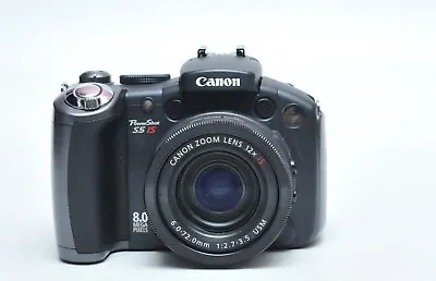 Canon PowerShot S5 IS 8MP 12X Optical Zoom Digital Camera • $69.99
