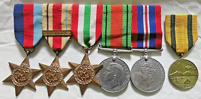 Ww2 Medal Group 5 Private Viant Dcli Named & 8th Army Entry In Naples Medal • $157.87