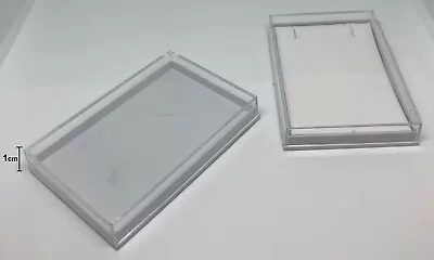 £8.99 • Buy JEWELLERY BOXES Clear Lid 80mm Pendant Earring Box Gold Silver SHIPPING SIZE 1cm