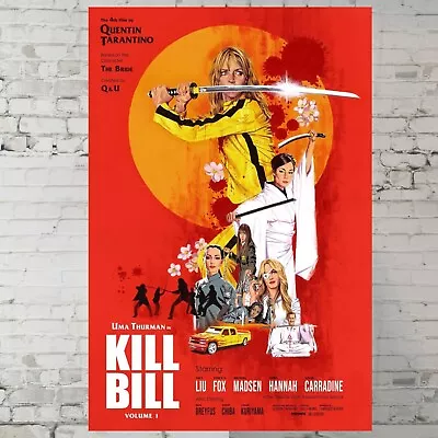 Kill Bill Movie Poster Uma Thurman Quentin Tarantino - 11x17  Wall Art Gift • $14.90