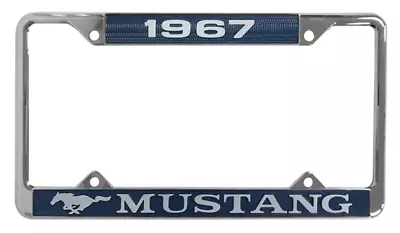 License Plate Frame - 1967 Ford Mustang * Classic Looking Metal Frame Ships FREE • $22