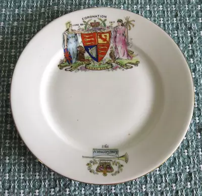Hand Painted Shelley Commemorative Plate King George V And Queen Mary Coronation • $12.95