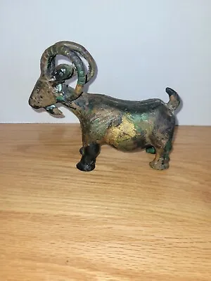 MCM Japanese Cast Iron Goat Sculpture Figurine - VTG • $115