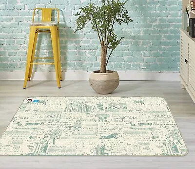 3D Retro Style Design ZHUA2439 Game Non Slip Rug Mat Photo Carpet Vera • $32.10