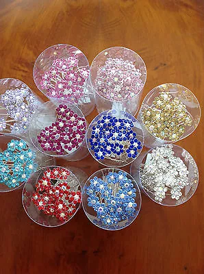 HAIR GEM.JEWEL.hair Pins.WEDDINGS.PROMS.RACES.PARTIES. Pack 20 Etc.Flower • £3.99