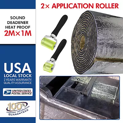 80  X 40  Heat & Sound Deadener Car Insulation Thermal Noise Proof Mat + Roller • $37.88