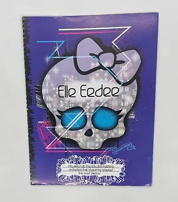 Monster High Boo York Gala Ghoulfriends Elle Eedee Doll Journal Diary Booklets • $5.99