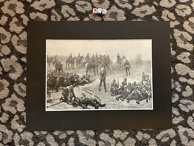 Antique Iconic Art Print Of THE CHARGE OF THE LIGHT BRIGADE   1890-1900  Rare • £22.99