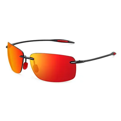 Breakwall Polarised Rimless Sunglasses 422-02: Box Classic Sports Style UV400  • $8.50