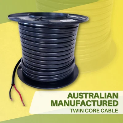 $29 • Buy TWIN CORE 6mm 5M WIRE CABLE CARAVAN TRAILER AUTOMOTIVE TYCAB 12V 2 SHEATH