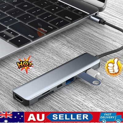 $21.92 • Buy USB 3.1 Type C USB-C To Data USB Combo HUB HDMI VGA Charge Port Adapter Cable VH