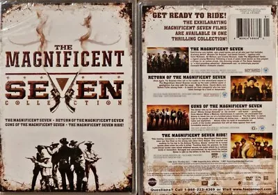 The Magnificent Seven Collection 4 DVD Movies NEW SteveMcQueen YulBrenner SEALED • $4.75