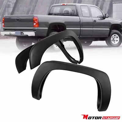 Paintable Black Wheel Fender Flares Assembly For 1999-2007 Silverado Sierra 1500 • $57.89