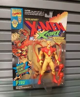 Retro 90s Toy Biz Marvel Comics X Men PYRO 5  VILLAIN Figure Unopened • £39.99