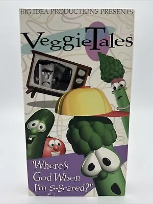 Veggie Tales Where’s God When I’m S-Scared (VHS 1994) Video Tape  • $7