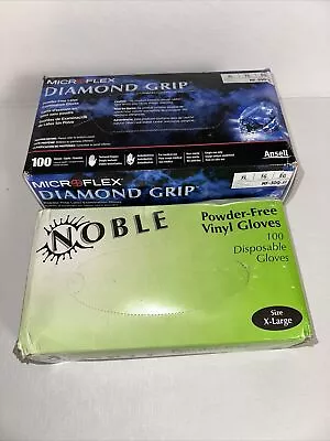 Microflex Diamond Grip Latex Gloves - Pack Of 100 XL Noble Powder Free 200 • $33.15