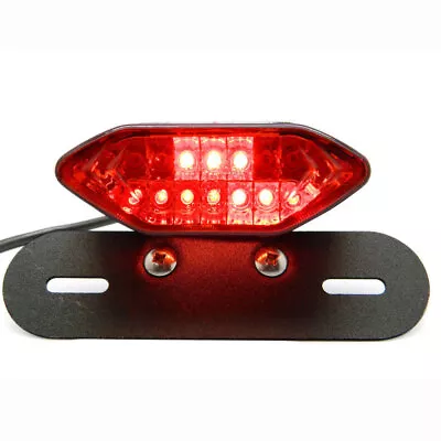 LED Motorcycle Bike Quad ATV Brake Running License Plate Tail Light Rear Lamp UK • £10.99