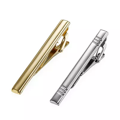 Gentleman Mens Metal Simple Necktie Tie Bar Clasp Clip Clamp Pin Party Wedding • $10.99