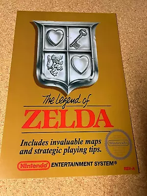 Legend Of Zelda Original NES Nintendo Video Game Art Poster 12 X18  • $7.99