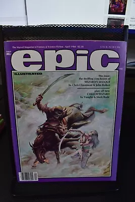 Epic Illustrated April 1984 Marvel Fantasy & Science-Fiction Magazine Bolton • $1.25