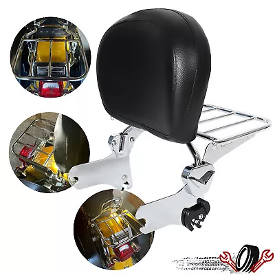 $69.49 • Buy Passenger Backrest Sissy Bar Rack For Harley Electra Glide Ultra Classic 97-2008