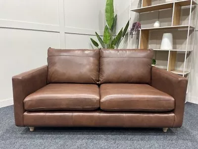 Bailey Medium 2 Seater Leather Sofa Contempo Castanga John Lewis • £899