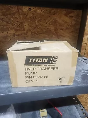 NEW Titan Capspray 35 PSI HVLP Transfer Pump Model 0524125  Pump Only NEVER USED • $425