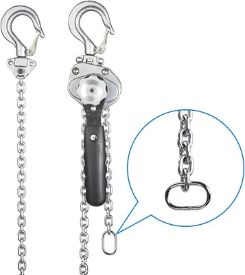 Mini Lever Chain Hoist 1/2 Ton，Small Come Along 1100 Lbs 5Ft Lift  Weighs  • $86