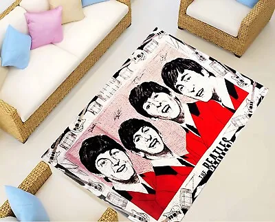 The Beatles The Beatles Rug The Beatles Gift Music Rug Guitar Rug Fan Rug • $15.81