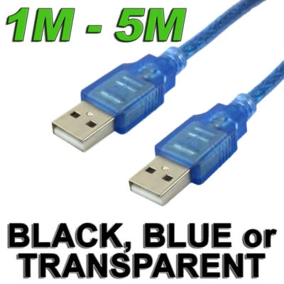 $9.95 • Buy High Speed USB 2.0 Data Extension Cable Type A Male To Male M-M Connection Cord