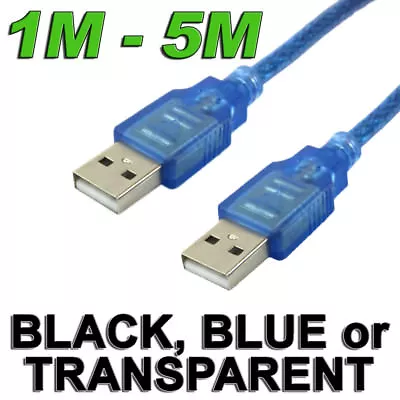 High Speed USB 2.0 Data Extension Cable Type A Male To Male M-M Connection Cord • $9.99