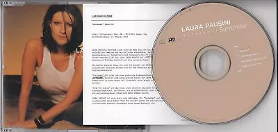 Laura Pausini Surrender EU Adv CDSingle 2002 + Pr-Insert • £4.80