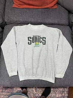 Vintage Seattle Sonics Sweatshirt Logo Athletic • $49