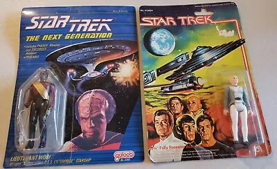 Vintage Star Trek Lot Of 2 Figures Mint On Card • $14.99