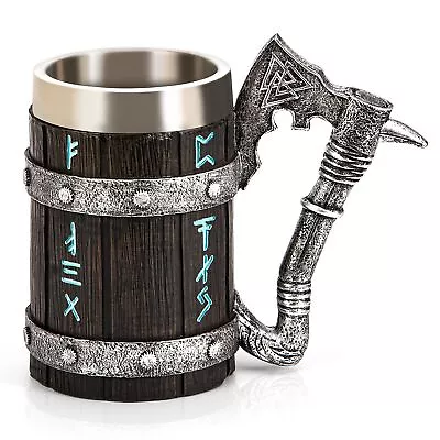 Viking Mug - Nordic Viking Rune Mug Norse Mythology Gifts Viking Beer Cup ... • $39.60