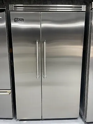 Viking 48  Stainless Steel Side By Side Refrigerator Used VCSB483SS • $4999