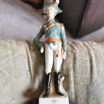 £12 • Buy Vintage Napoleonic Soldier / Officer Figurine By Capodimonte - 23 Cm Tall