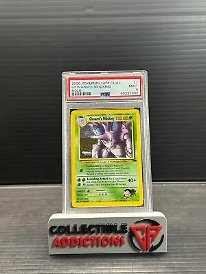 PSA 9 2000 Pokemon GIOVANNI's NIDOKING Gym Challenge 7/132 HOLO MINT  Swirl N568 • $89.99