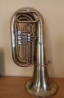 Tuba  Bb  Brass Pipe Wind Instrument Brass USSR Horn Mouthpiece Vintage Rare • $595