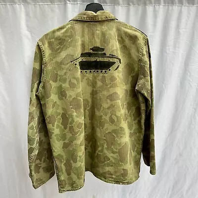 WWII USMC Marine Corps P44 Frogskin Camo Jacket Tank Co Stenciled Named • $1500