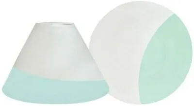 Yankee Candle Serene Sandblast Aqua Large Set Candle Shade And Tray White Green • £22.03