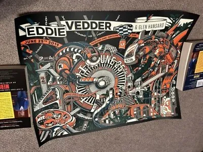 Eddie Vedder Barcelona Spain Poster 2019  • $68.39