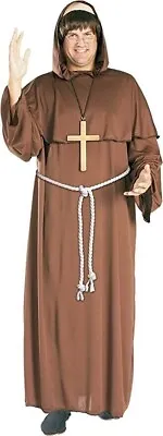 £22.99 • Buy Adult Friar Tuck Robin Hood Costume Mens Monk Fancy Dress Outfit + Size XL