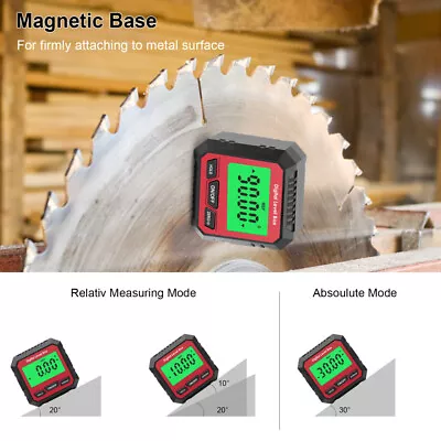 £10.39 • Buy Magnetic Digital Inclinometer Level Box Gauge 360°Angle Meter Finder Protractor~