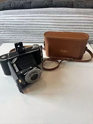 German Franka Rolfix Folding Camera - 105mm F4.5 Lens Vintage 1950s • $30