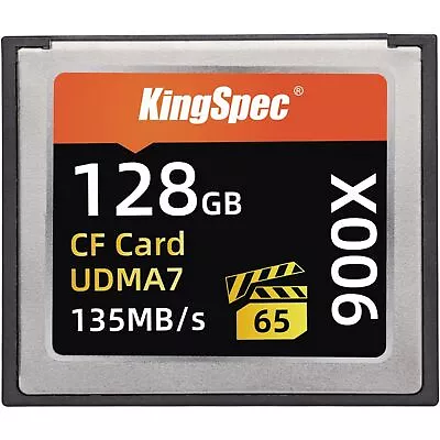 Compact Flash Cf Card 128GB 4K 135MB/S Canon EOS R3 7D Mark II 5D IV • $202.14