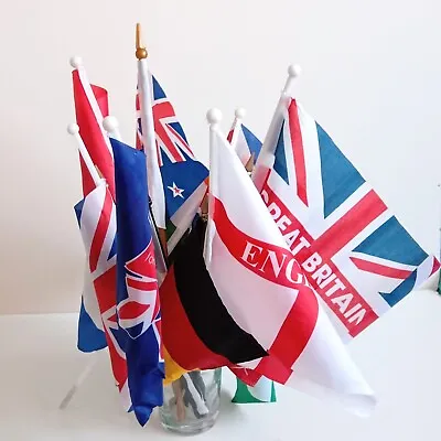 14 Different National International Flags Different Size 22 X 14 Cm 14 X 10 Cm • £9.99