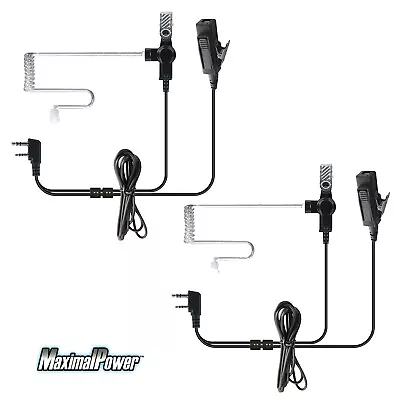 2-Pack Hands-Free Earpiece High Quality Kit With Cable 2pin Plug For ICOM Radio • $29.49