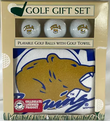 UCLA Bruins Golf Gift Set - 3 Playable Balls & Towel - Official Collegiate Produ • $20.36