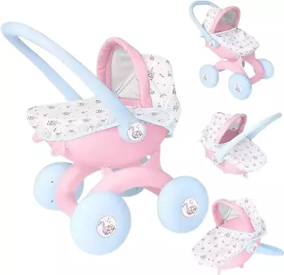 Babtboo 4 In 1 My First Pram Portabel Great Fun Pushchair Stroller Toy • £29.99